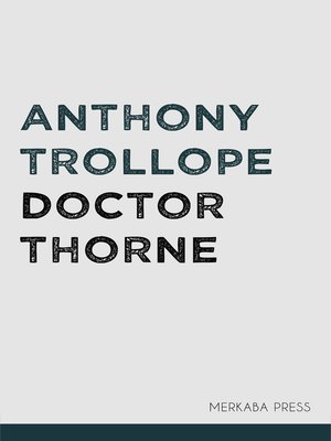 cover image of Doctor Thorne